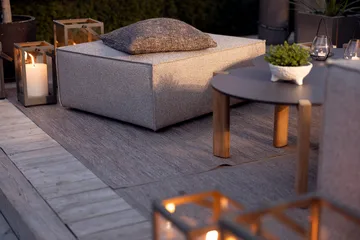 Muki Pouf - Light taupe - Brafab