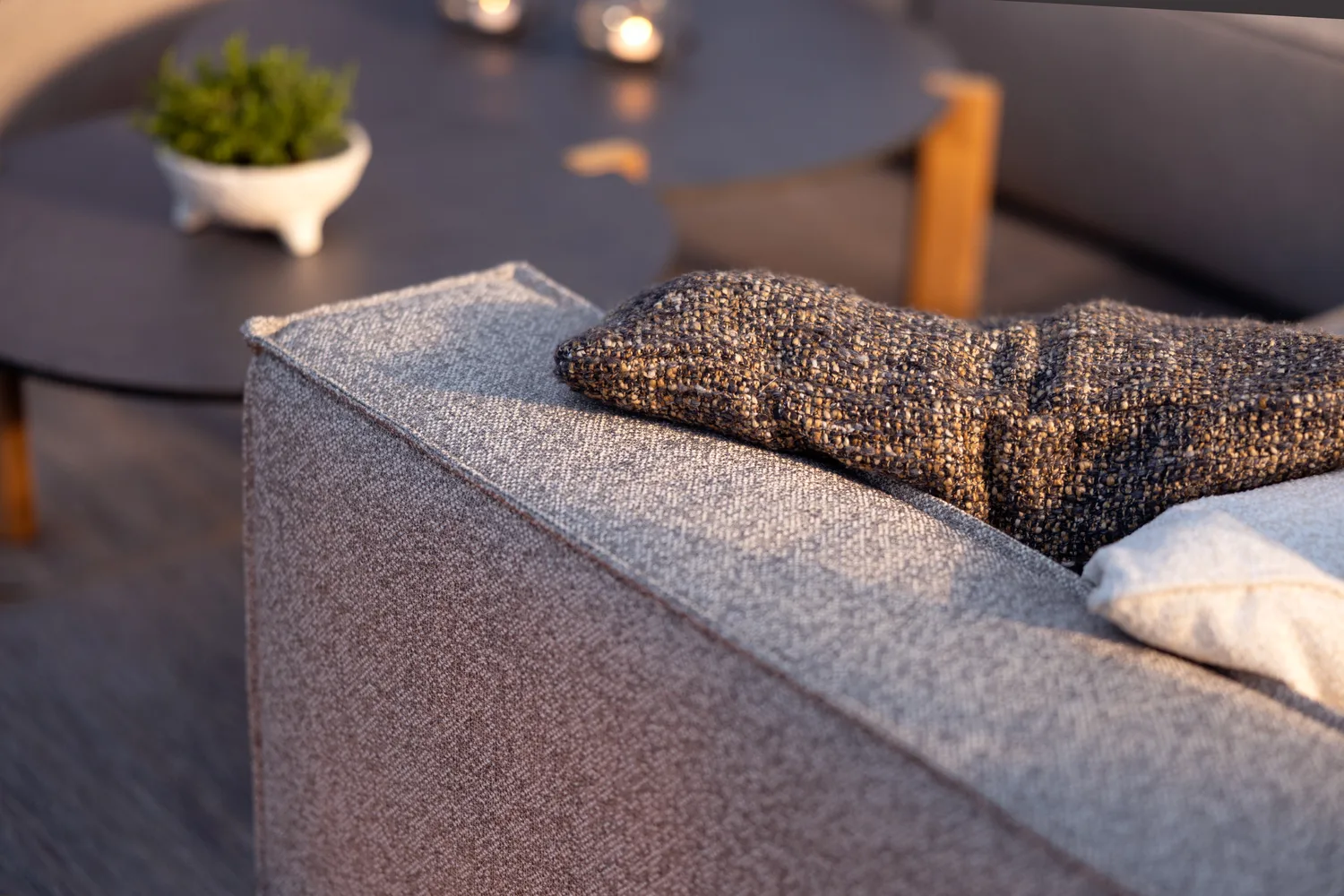 Muki Sofamodul, Light taupe, Abschluss links Brafab