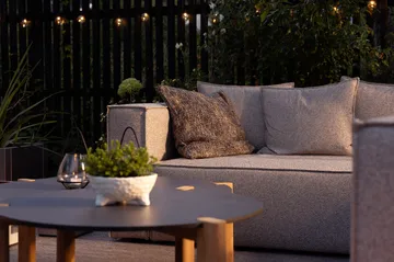 Muki Sofamodul - Light taupe, Abschluss rechts - Brafab