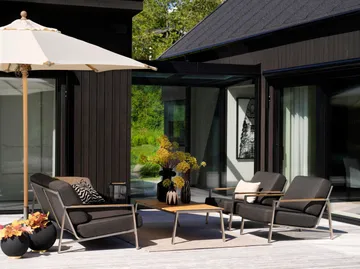 Naos Sessel - Edelstahl-nearly black - Brafab