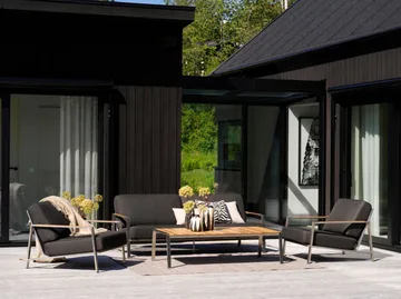 Naos Sessel - Edelstahl-nearly black - Brafab