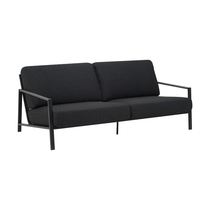 Naos Sofa - Schwarz-teddy black, 2,5-Sitzer - Brafab