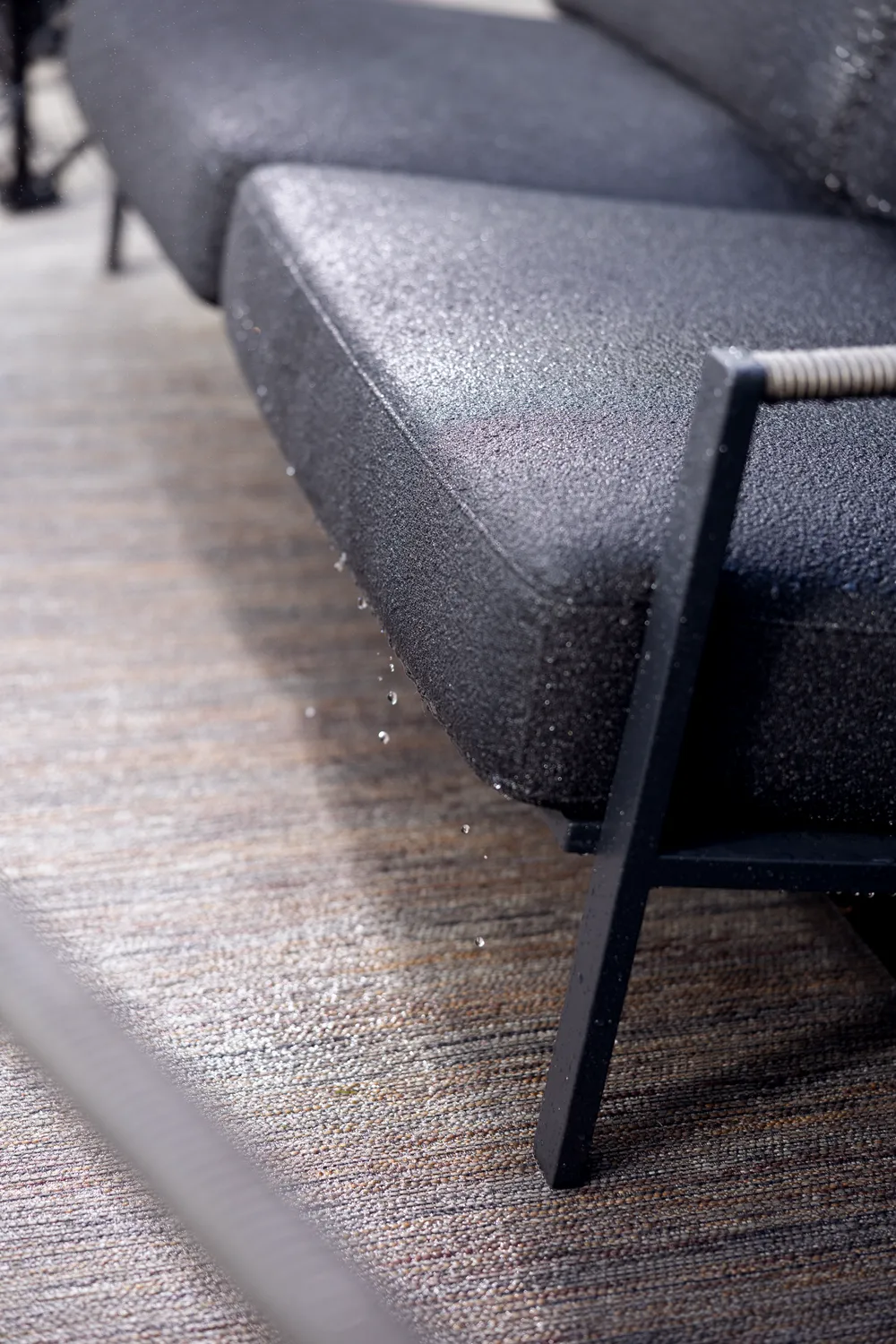 Naos Sofa, Schwarz-teddy black, 2,5-Sitzer Brafab