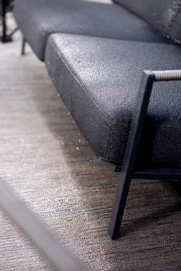 Naos Sofa - Schwarz-teddy black, 2,5-Sitzer - Brafab