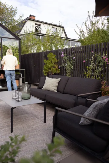 Naos Sofa - Schwarz-teddy black, 2,5-Sitzer - Brafab