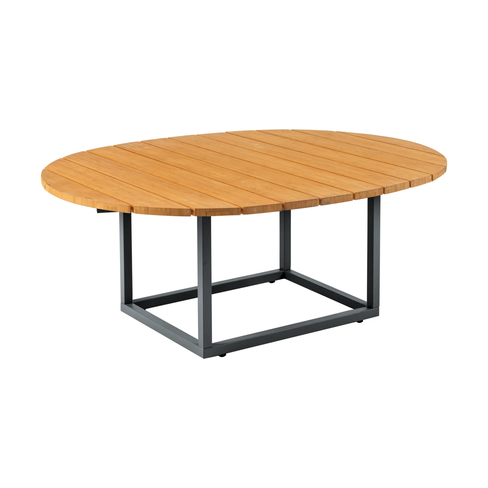 Olive Couchtisch, Anthrazit-Bambus, 110x80 cm Brafab