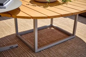 Olive Couchtisch - Khaki-Bambus, 110x80 cm - Brafab