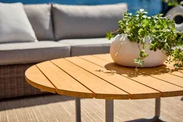 Olive Couchtisch - Khaki-Bambus, 110x80 cm - Brafab