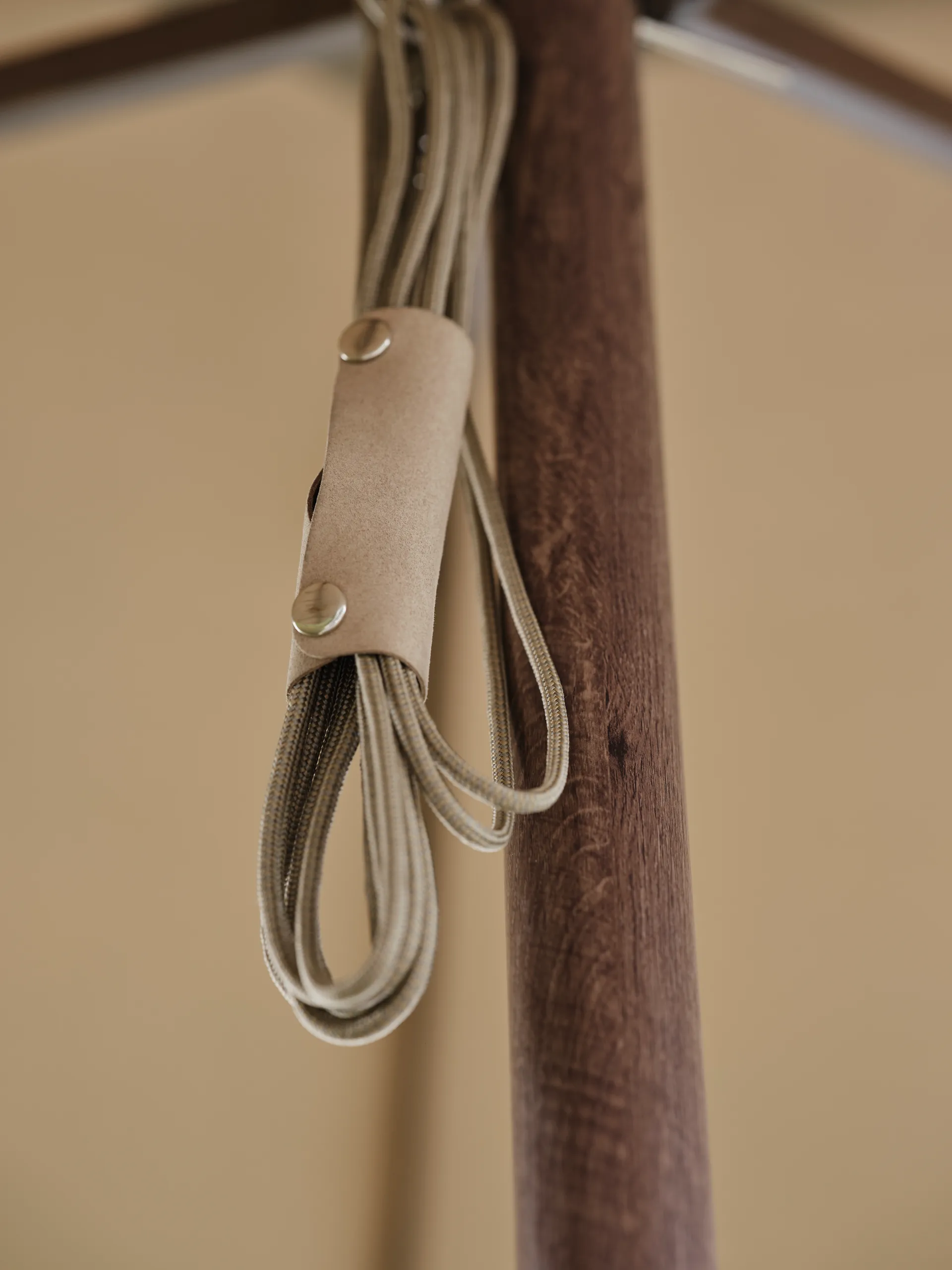 Paliano Sonnenschirm, Braun-taupe 350 cm Brafab