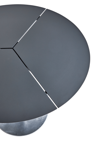 Peace Bistro Café-Tisch Ø80 cm Anthracite - undefined - Brafab