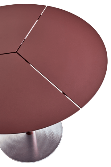 Peace Bistro Café-Tisch Ø80 cm Zin red - undefined - Brafab
