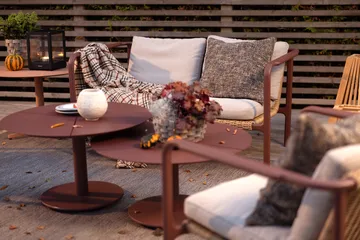 Peace Couchtisch - Zin red, Ø80x46 cm - Brafab