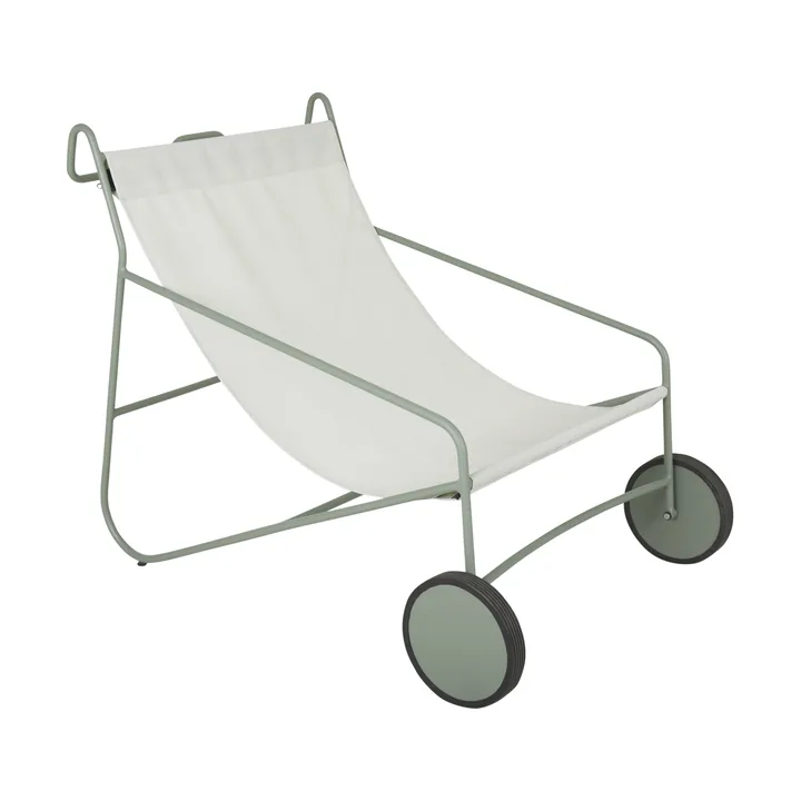 Poul Chair Lounge-Sessel - Dusty green-vit - Brafab