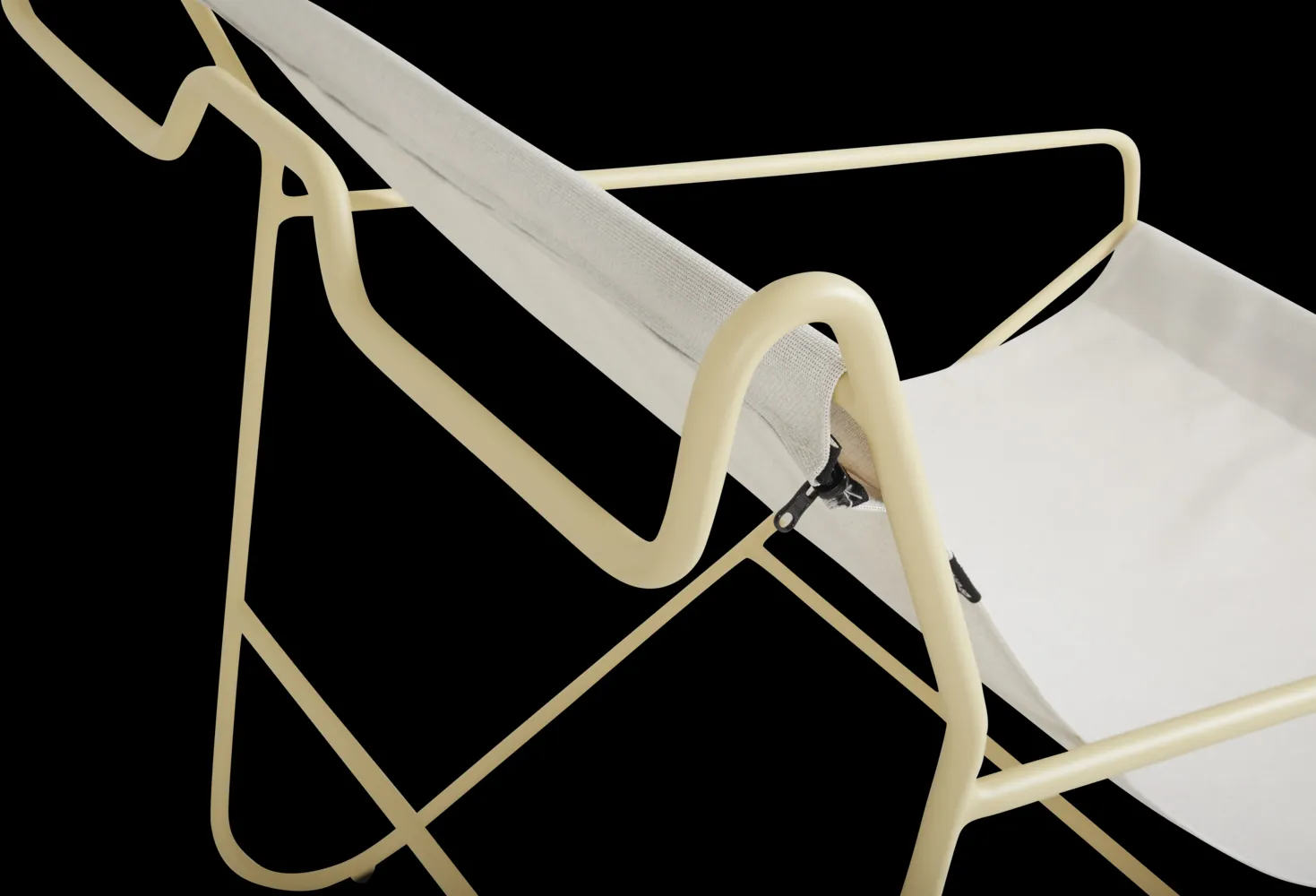 Poul Chair Lounge-Sessel, Lemon-off white Brafab