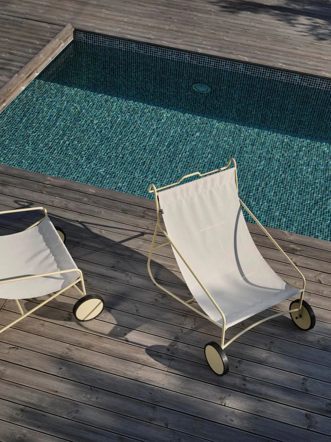 Poul Chair Lounge-Sessel, Lemon-off white Brafab