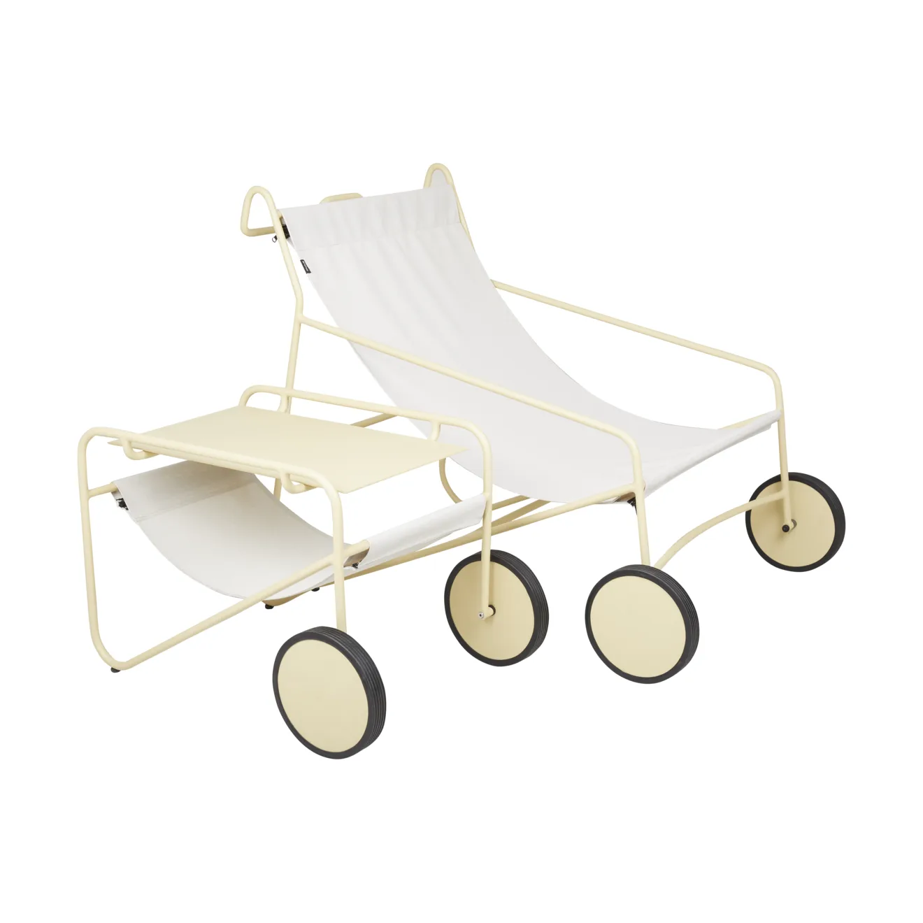 Poul Table Beistelltisch, Lemon-off white, 72x44 cm Brafab