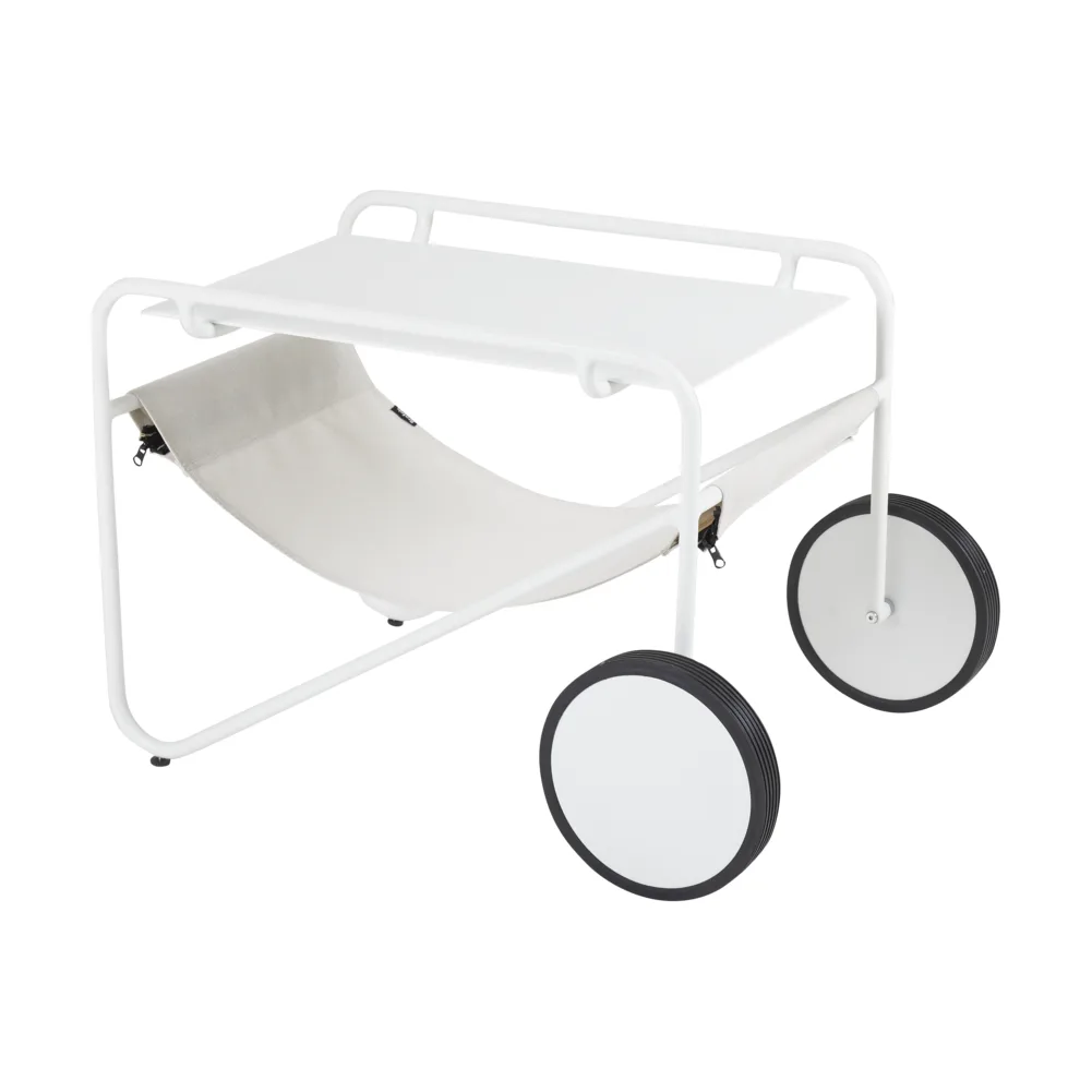 Poul Table Beistelltisch, White-off white, 72x44 cm Brafab