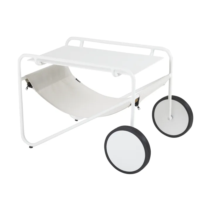 Poul Table Beistelltisch - White-off white, 72x44 cm - Brafab