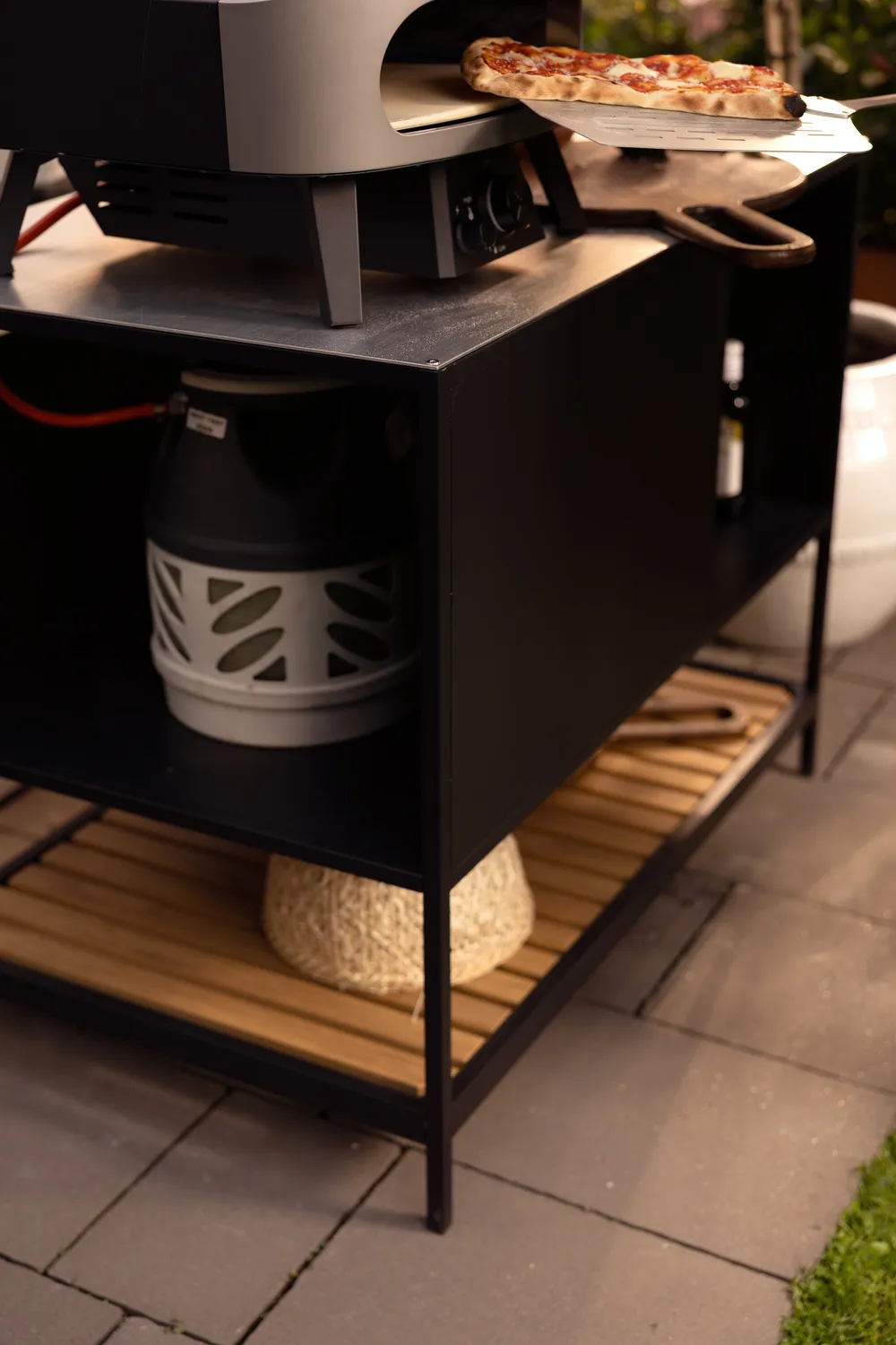 Prep Außenküche Unterschrank 110x90x70 cm, Schwarz Brafab