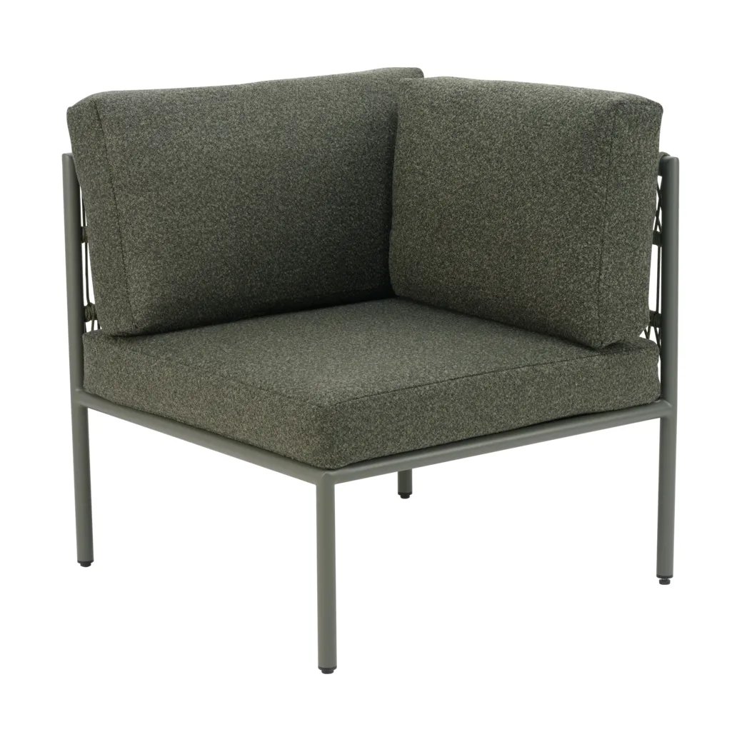 Reno Modulsofa, Nordic green-raw avocado, Ecke Brafab