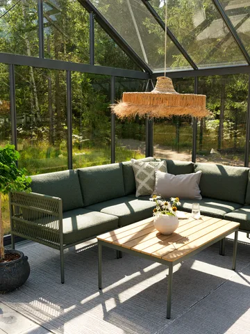 Reno Modulsofa - Nordic green-raw avocado, Ecke - Brafab