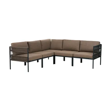 Reno Modulsofa - Schwarz-raw peanut, Ecke - Brafab