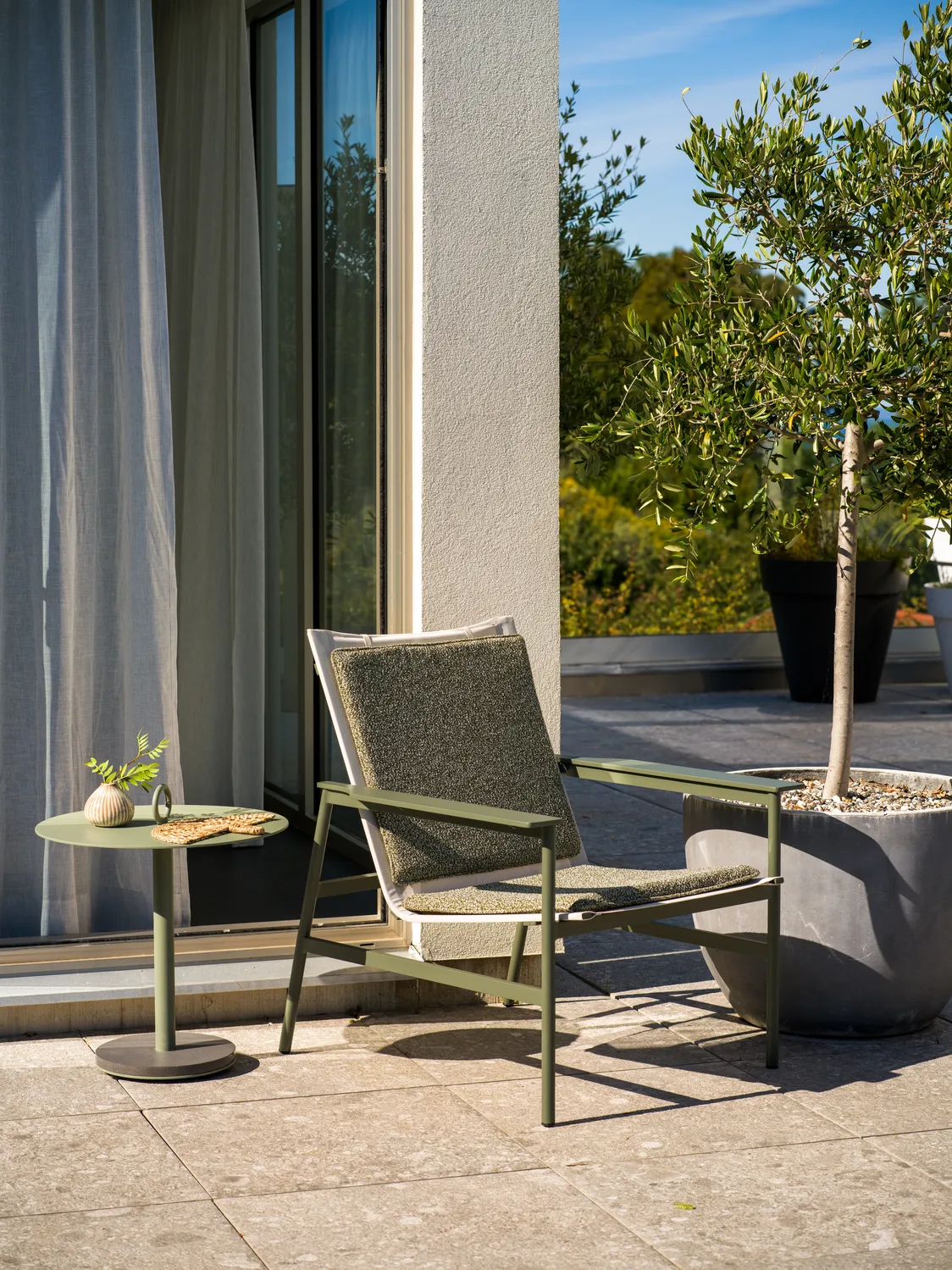 Soro Lounge­sessel, Nordic green-teddy verde Brafab