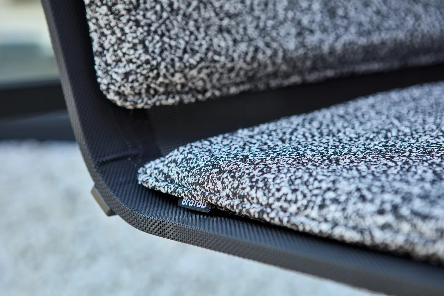 Soro Lounge­sessel, Schwarz-Teddy ant Brafab