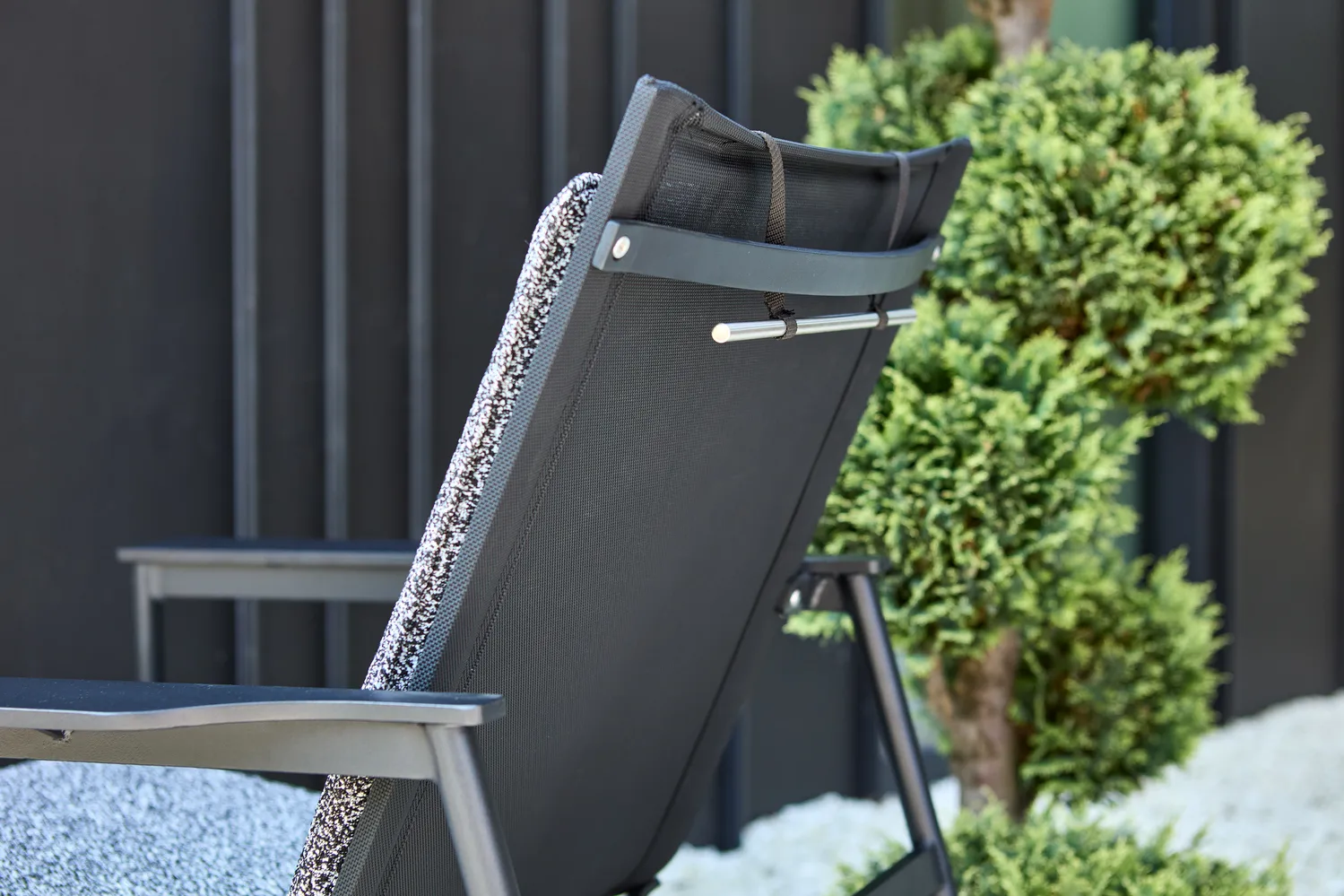 Soro Lounge­sessel, Schwarz-Teddy ant Brafab