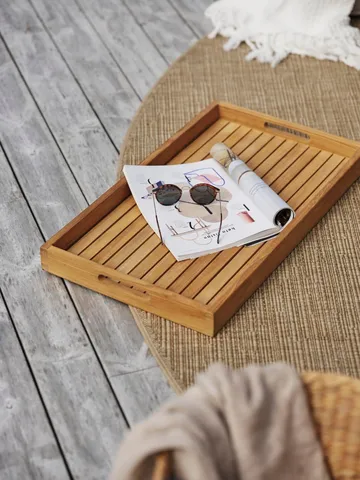 Turin Servierbrett 70x40 cm - Natur - Brafab