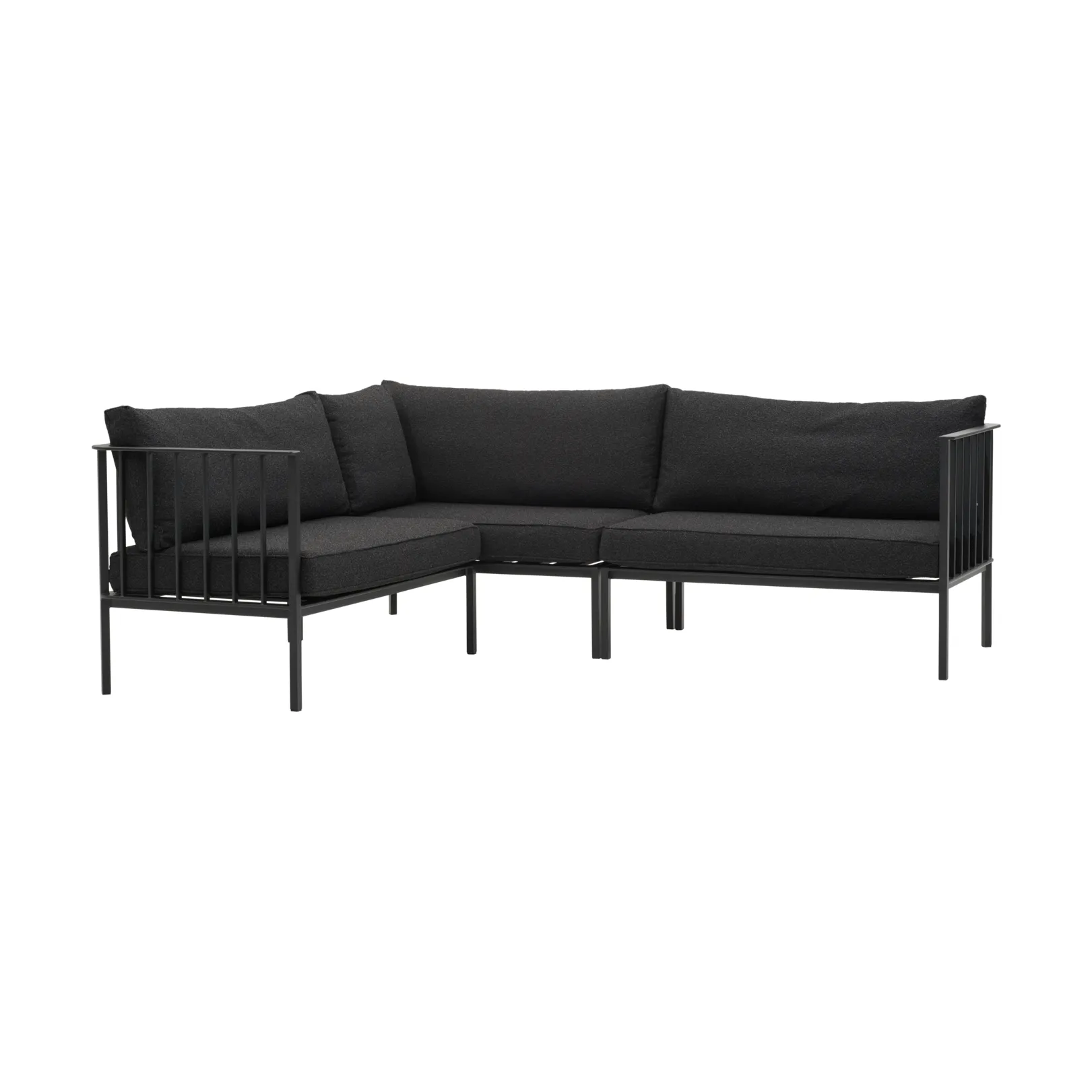 Upper Ecksofa, Schwarz-teddy black Brafab