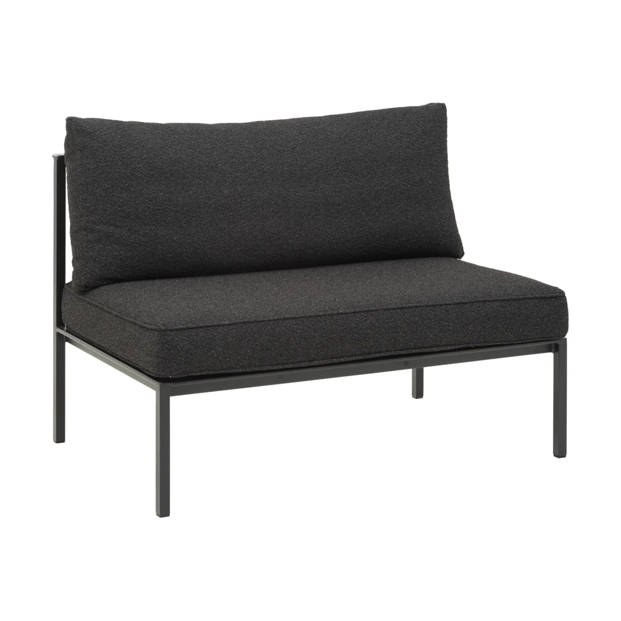 Upper Modulsofa, Schwarz-teddy black, Mittelteil Brafab