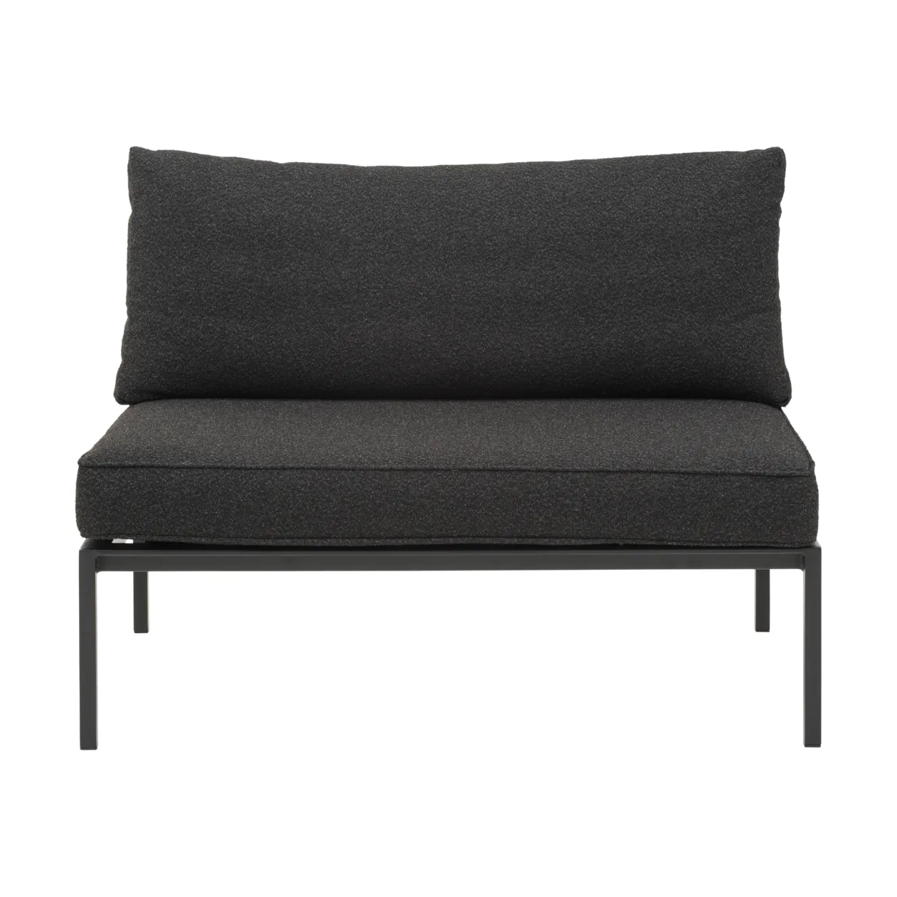 Upper Modulsofa, Schwarz-teddy black, Mittelteil Brafab