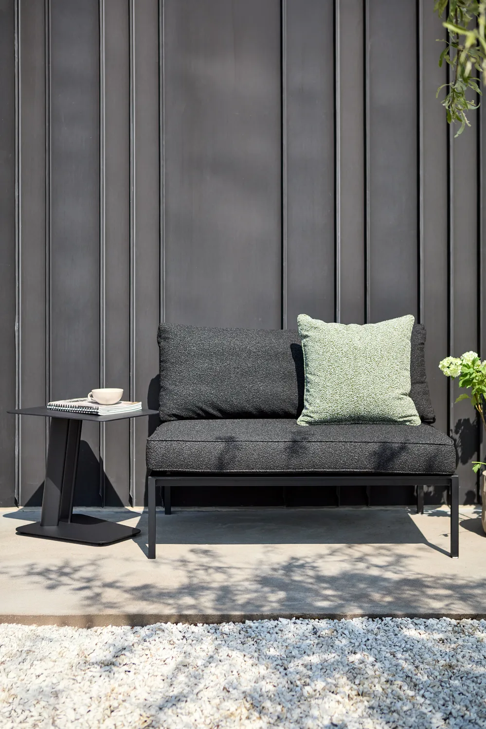 Upper Modulsofa, Schwarz-teddy black, Mittelteil Brafab