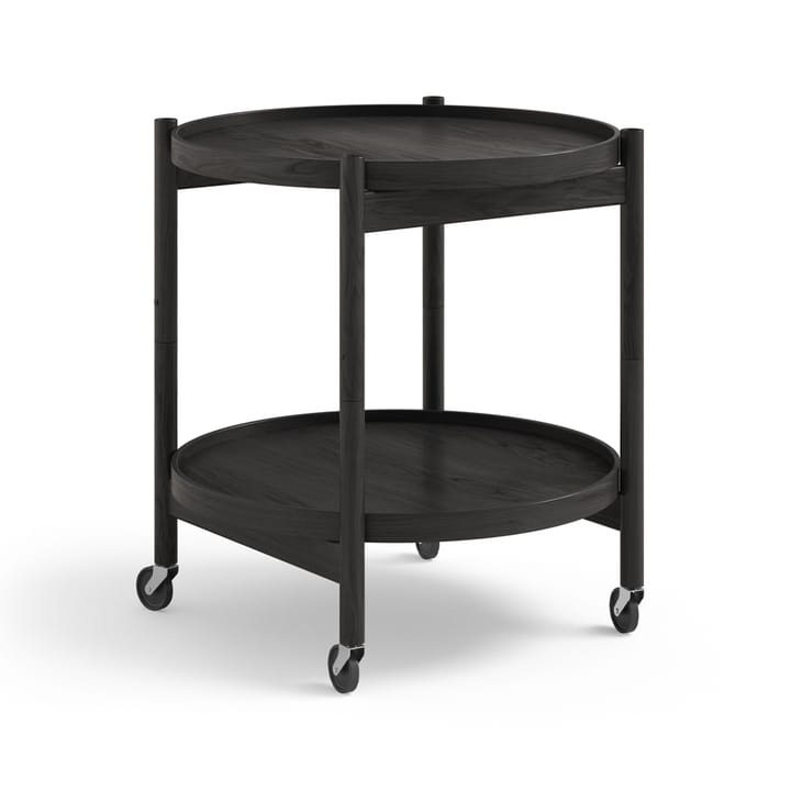 Bølling Tray Table model 50 Servierwagen - Eiche schwarz lackiert, Eichengestell schwarz lackiert - Brdr. Krüger