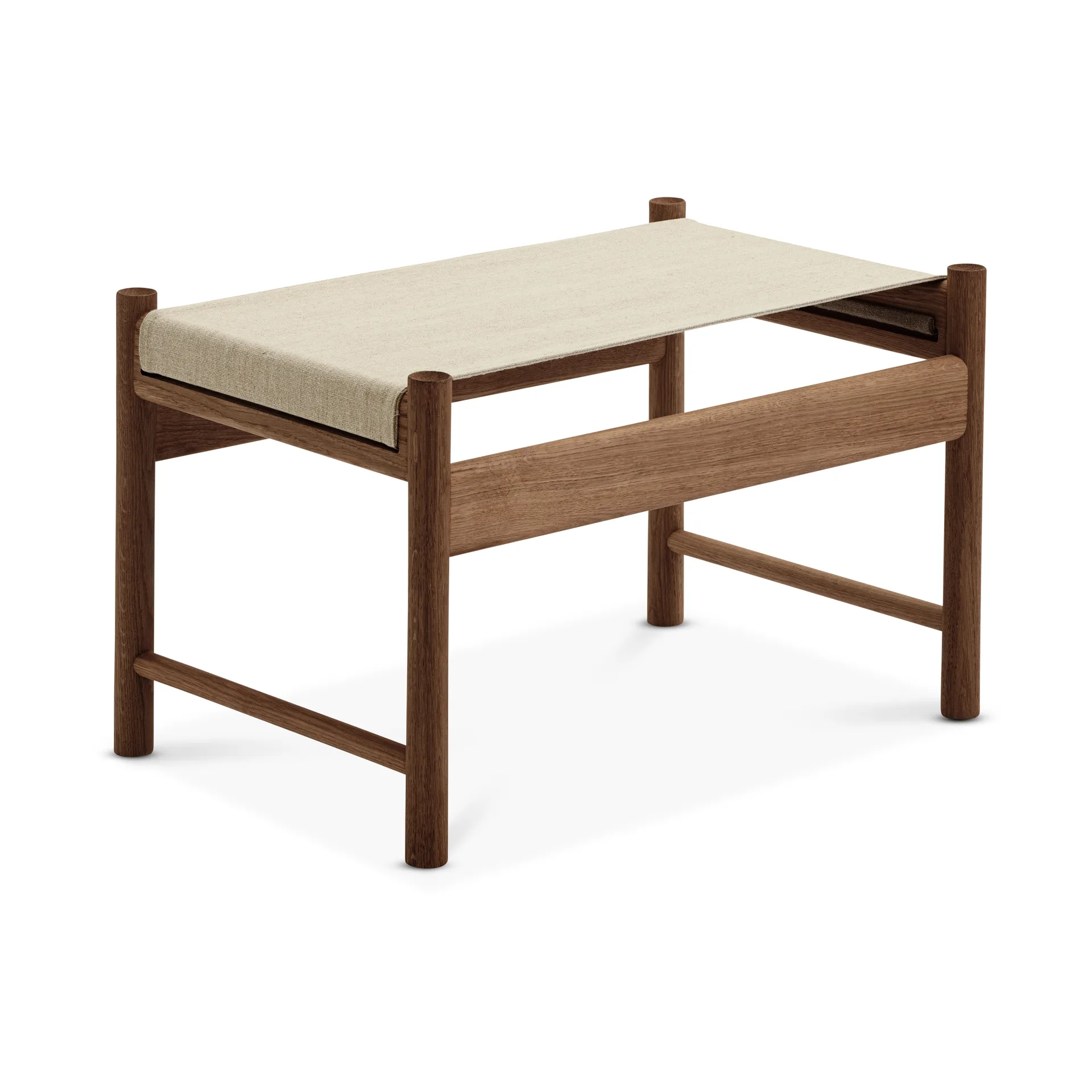 HB Hocker, Eiche geräuchert-Canvas Brdr. Krüger