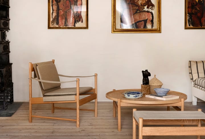 HB Loungestuhl, Eiche geölt-Canvas natur Brdr. Krüger