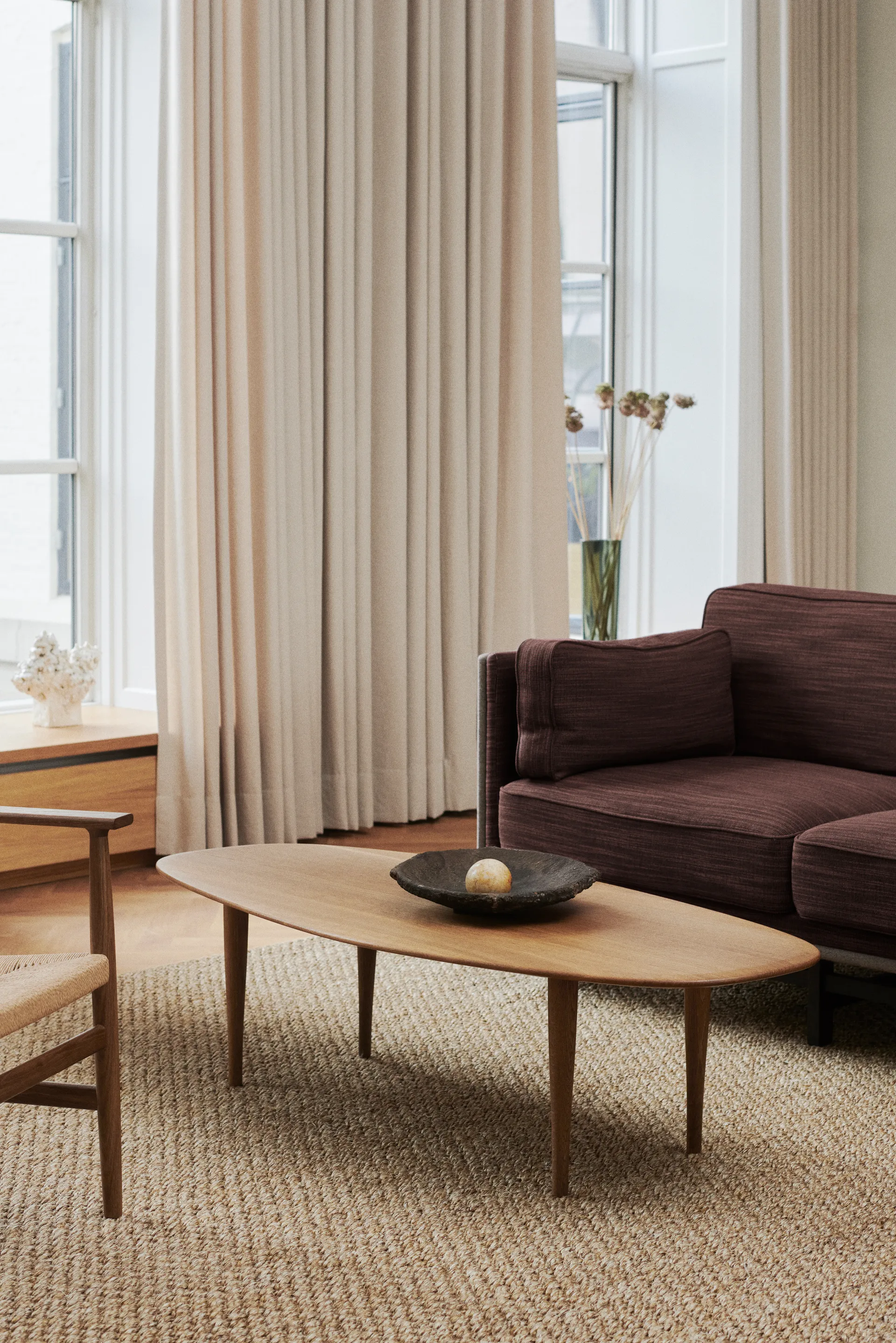 Jari Beistelltisch 58x130cm, Eiche geräuchert Brdr. Krüger