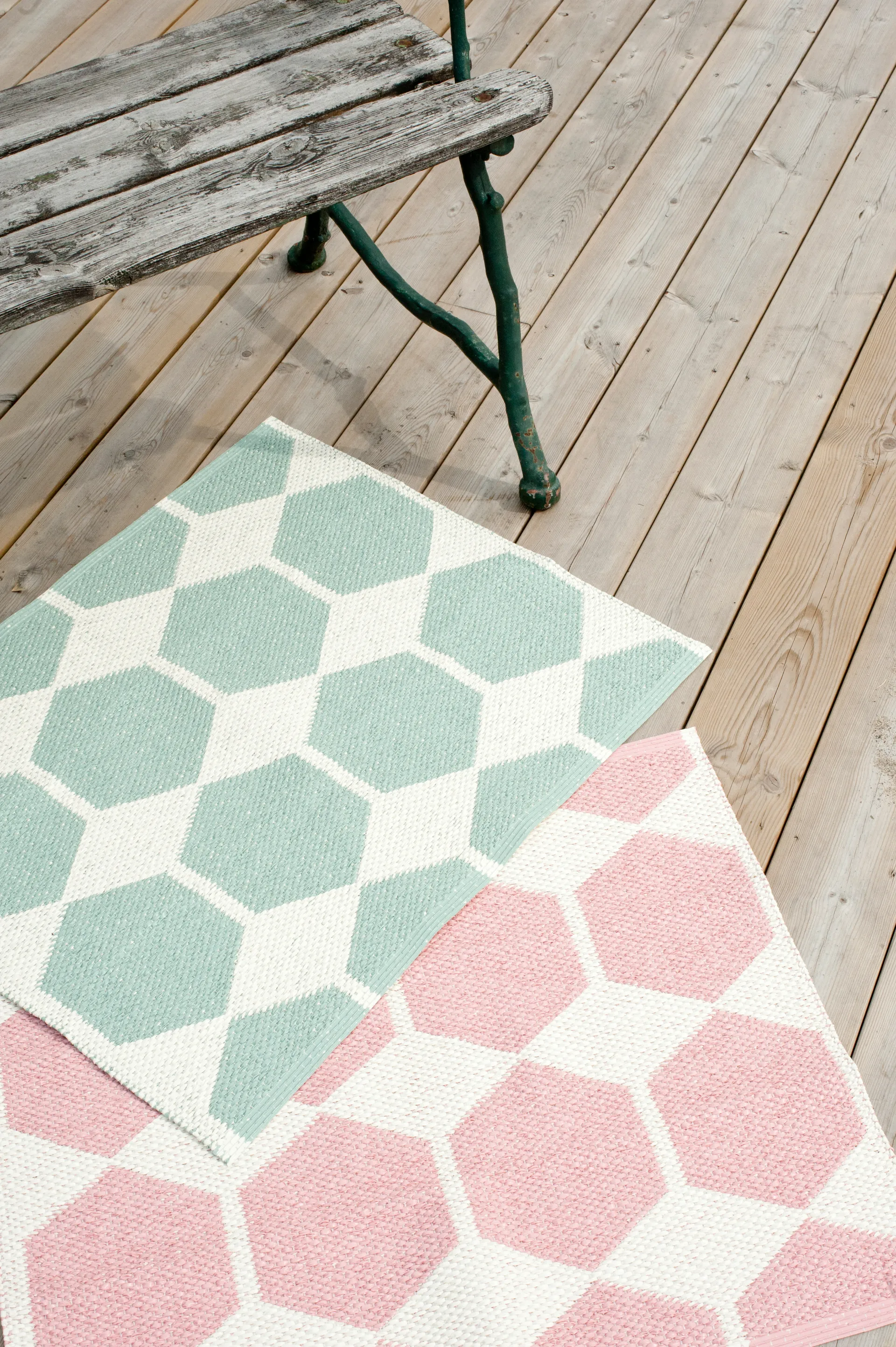 Anna aqua Teppich, 70x140 cm Brita Sweden