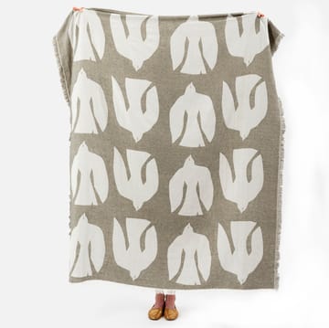 Early bird Wolldecke 130 x 170cm - Olive - Brita Sweden