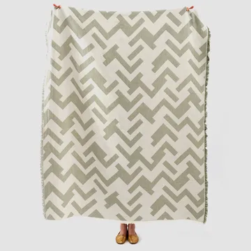 Florens Baumwolldecke - Sage (hellgrau) - Brita Sweden