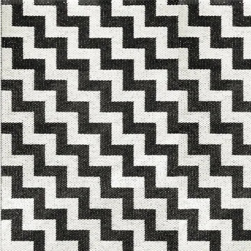 Gunnel großer schwarzer Teppich - 150 x 200cm - Brita Sweden
