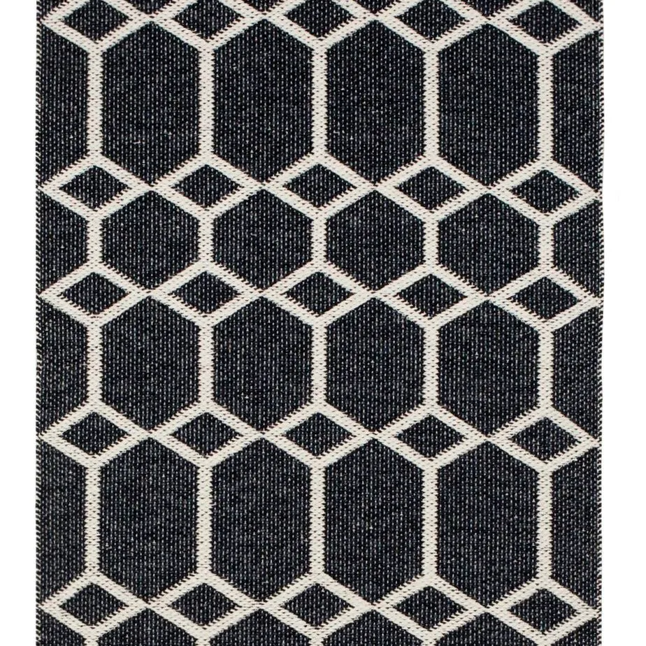 Ingrid schwarzer Teppich, 70 x 250cm Brita Sweden