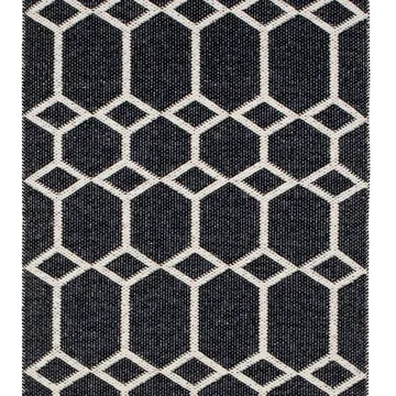 Ingrid schwarzer Teppich - 70 x 250cm - Brita Sweden