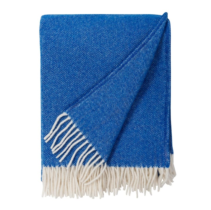 Mono Decke, Wolle - Azure (dunkelblau) - Brita Sweden