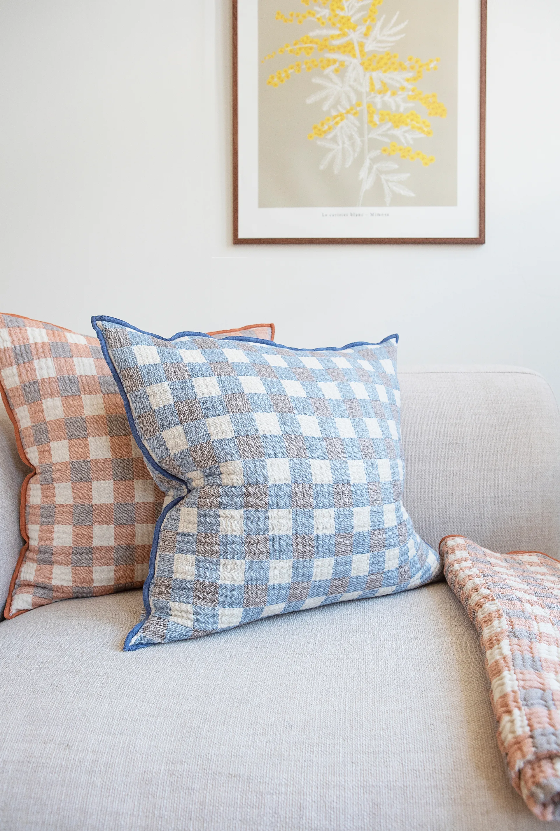 Pomme Kissenbezug, Blue, 50x50 cm Brita Sweden