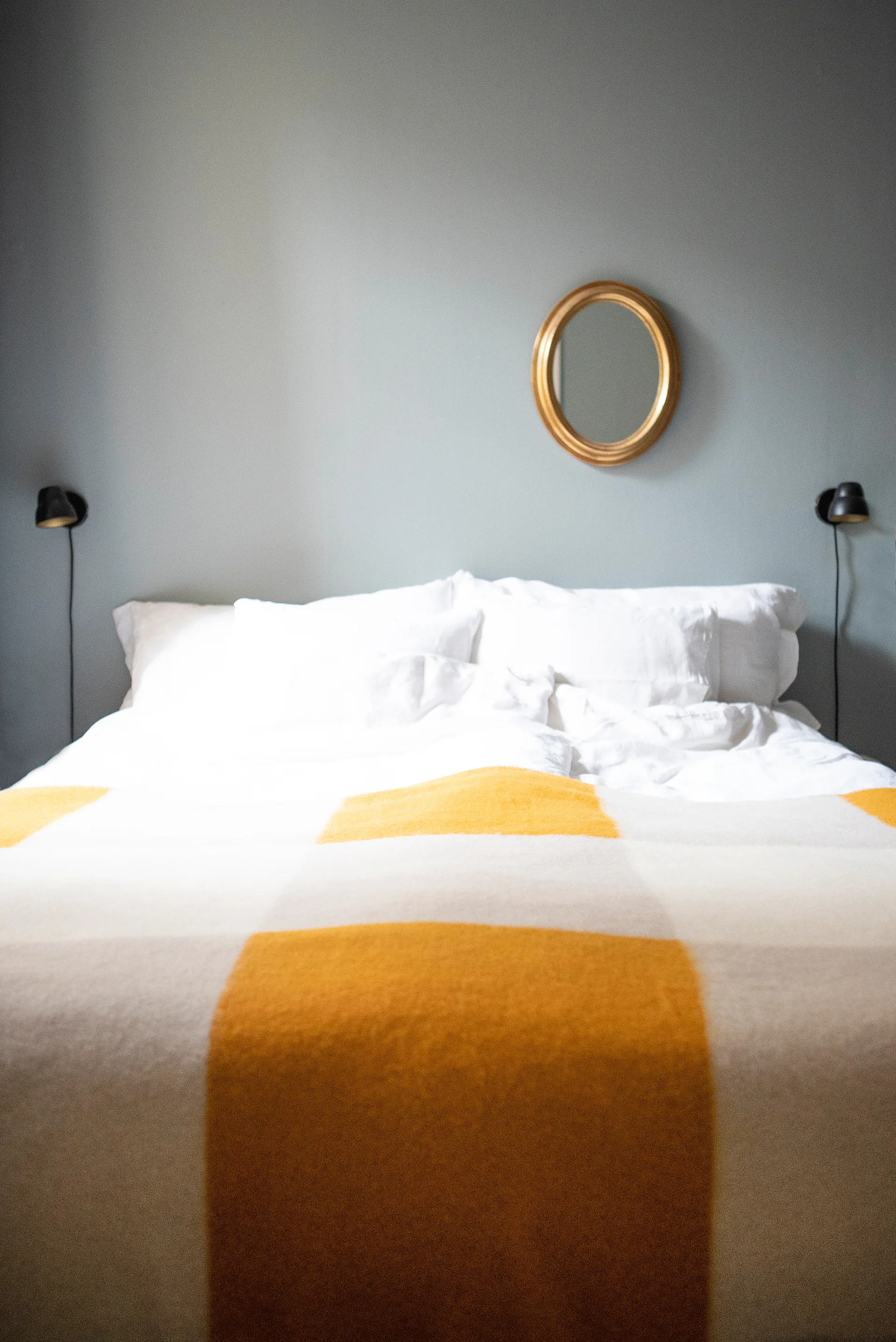 Pop Wolldecke 130 x 200cm, Gelb Brita Sweden