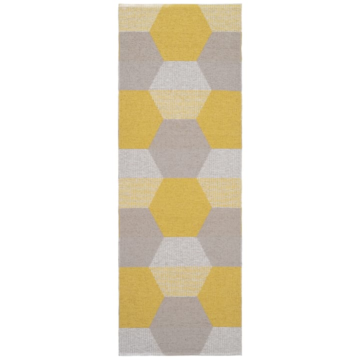Puck Kunststoffteppich 70 x 295cm - Gelb-grau (sun) - Brita Sweden