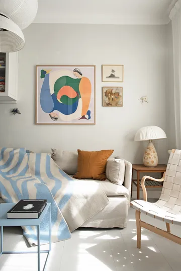 Pugh Decke - Blue, 200x130 cm - Brita Sweden