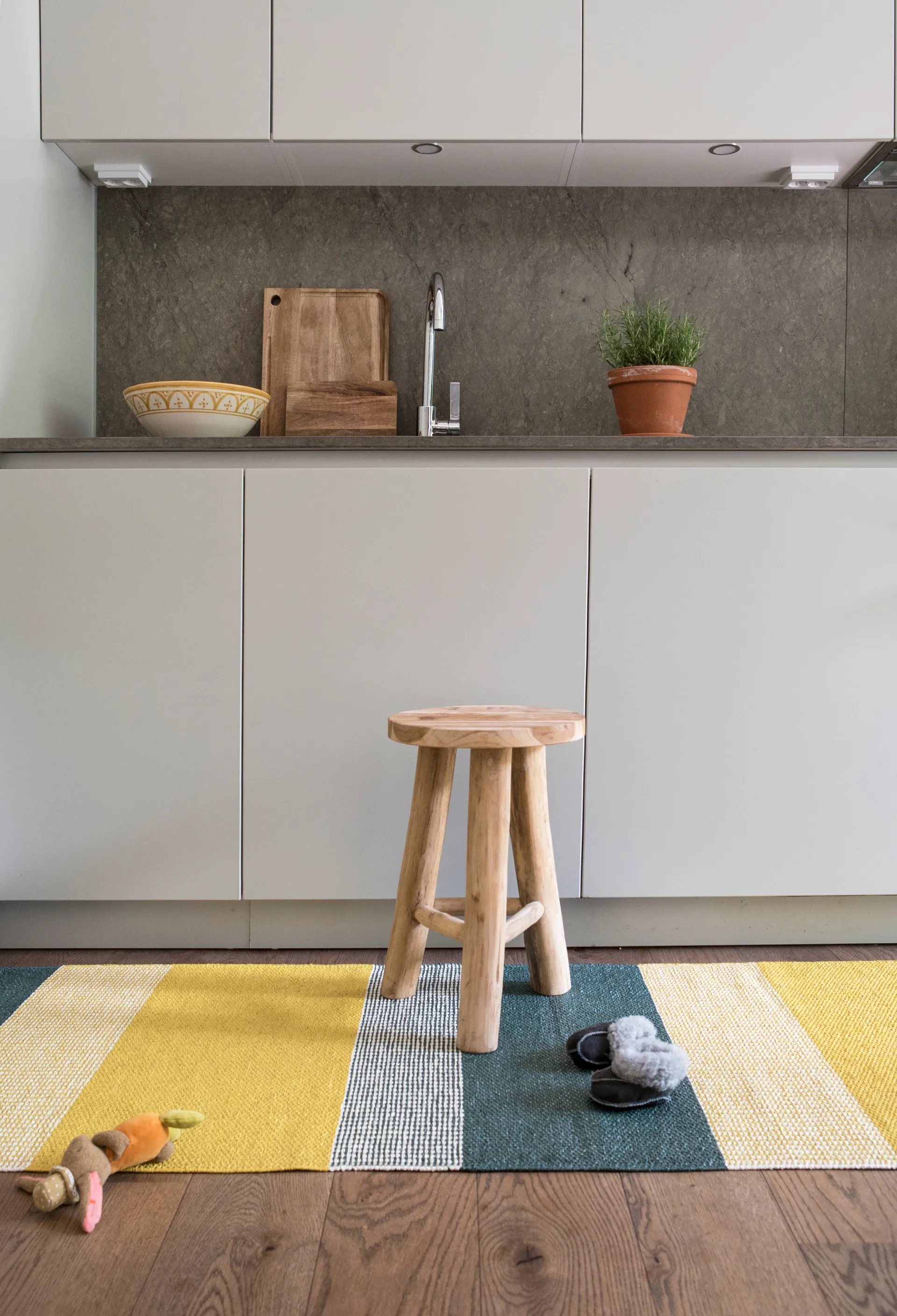 Seasons Kunststoffteppich 70 x 100cm, Sunny (gelb) Brita Sweden